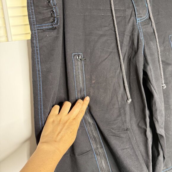 Tripp NYC Y2K Wide Leg Baggy Bondage Pants 2X Convertible Skater Punk Rave Goth - Picture 6 of 16